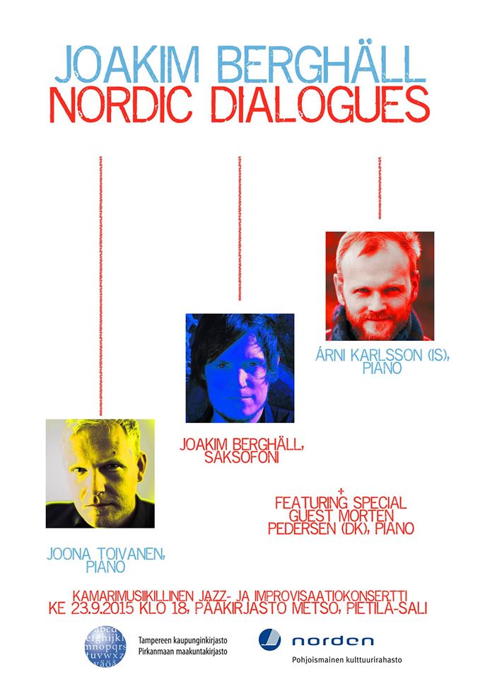Joakim Berghäll ja Nordic Dialogues - Tampereen pääkirjasto Metso 23.9.2015.