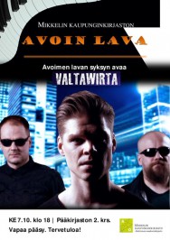 Valtawirta konsertoi Mikkelin kirjastossa 7. lokakuuta.