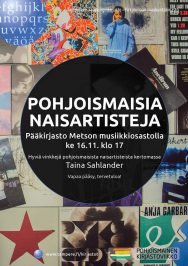 Taina Sahlander & Metson musiikkiosasto: pohjoismaisia naisartisteja.