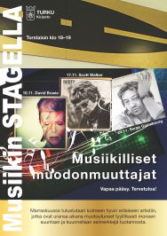 Robert Storm ja Musiikilliset-muodonmuuttujat Musiikin Stagella Turussa marraskuussa 2016.