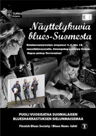 Näyttelykuvia blues-Suomesta! Näyttelyn avajaisten vieraana bluesbändi Swampdog.