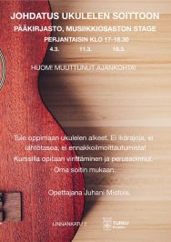 Juhani Mistola ja Turun musiikkikirjasto – Johdatus ukulelen soittoon 2022.