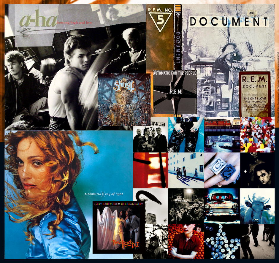 Kuusi uusinta Levyhyllyissä: R.E.M. • A-ha [Osa 1] • Madonna • U2 • Clint Eastwood & General Slint • Ghost + R.E.M. [22.5.2023]