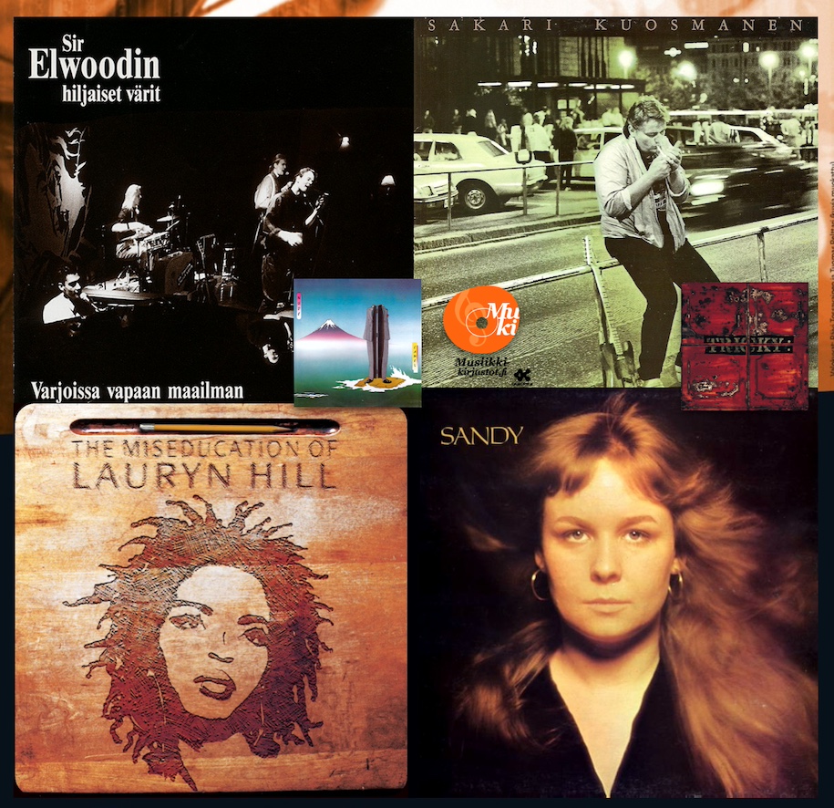 Kuusi uusinta Levyhyllyissä: Lauryn Hill •• Sandy Denny •• Sir Elwoodin hiljaiset värit – Osa 1 •• Sakari Kuosmanen •• Tricky •• Camel – Osa 2 [5.12.2023]