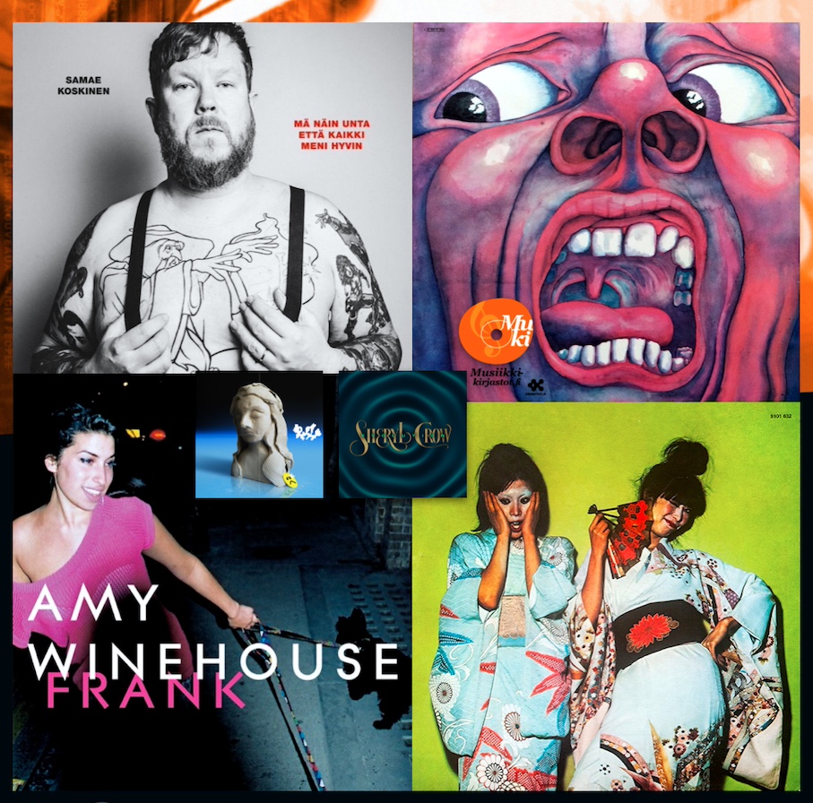 Kuusi uusinta Levyhyllyissä: Amy Winehouse •• Sparks •• Samae Koskinen •• King Crimson •• Sheryl Crow •• Pesso [3.5.2024]