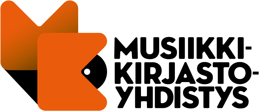 Musiikkikirjastoyhdistys. Logo: Oskar Salo 2025