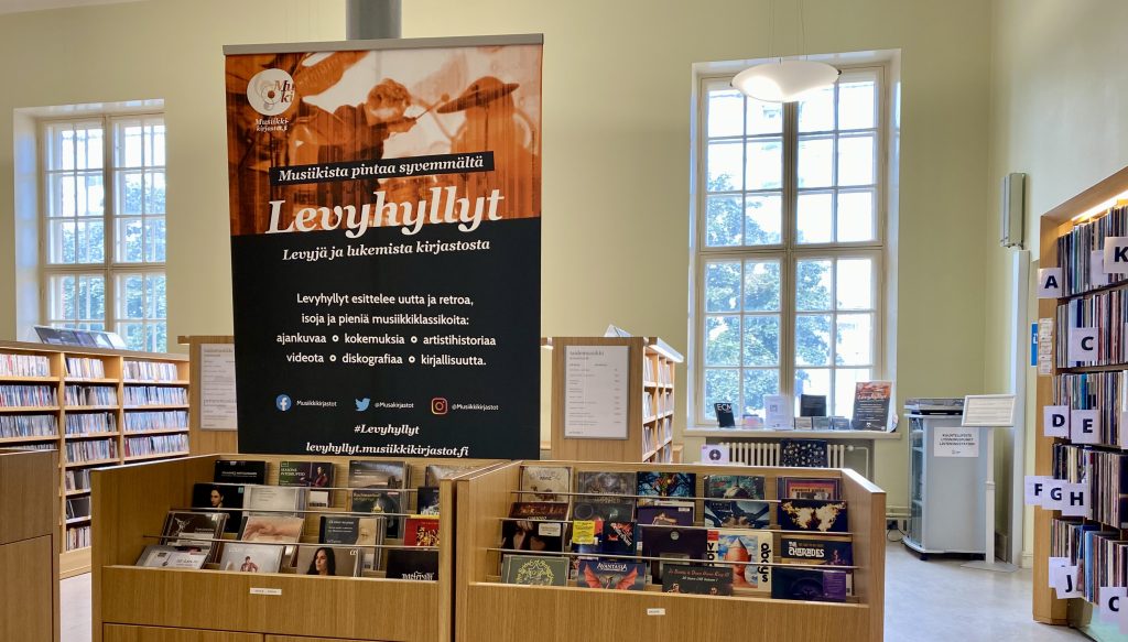 Turun musiikkikirjasto ja Levyhyllyt 19.8.2025. Kuva: Tuomas Pelttari