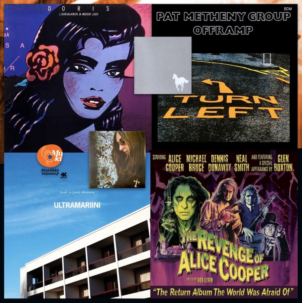 Kuusi uusinta Levyhyllyissä 15.8.2025 • • Ultramariini •• Pat Metheny ja ECM Records '74–'84 •• The Revenge Of Alice Cooper •• J. Karjalainen ja Mustat Lasit •• Judee Sill •• Deftones