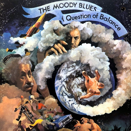 Matti Pajuniemi ja Levyhyllyt • The Moody Blues Osa 2 – klassikkokauden päätös • A Question Of Balance ➡️ Seventh Sojourn • Kuva: The Moody Blues – A Question Of Balance [Threshold 1970]. Kansitaide: Phil Travers