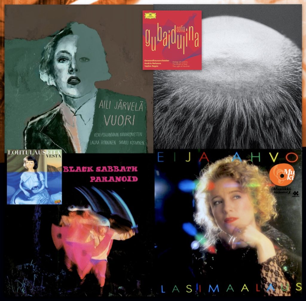 Kuusi uusinta Levyhyllyissä 31.10.2025 •• Aili Järvelä •• Eija Ahvo •• Vasas flora och fauna •• Black Sabbath •• Sofija Guibaidulina •• Vesta