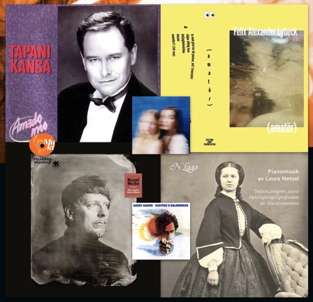 Kuusi uusinta Levyhyllyissä 6.2.2026 •
Rami Helin •• Felix Alexander Lybeck •• Tapani Kansa •• Laura Netzel •• emma & matilda •• Harry Chapin