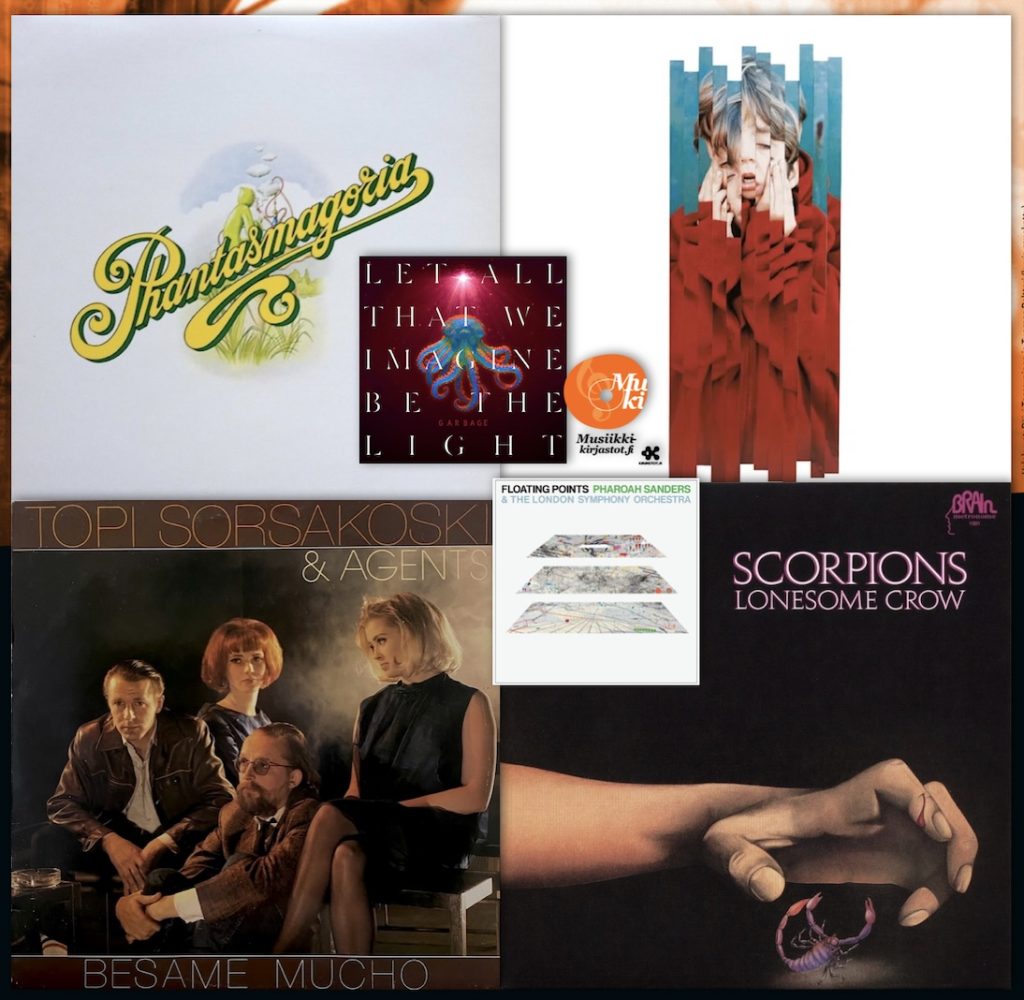 Kuusi uusinta Levyhyllyissä 3.7.2026 •
Scorpions •• Esa Pulliainen ja Agents •• Placebo •• Curved Air •• Pharoah Sanders, osa 2 •• Garbage, osa 2