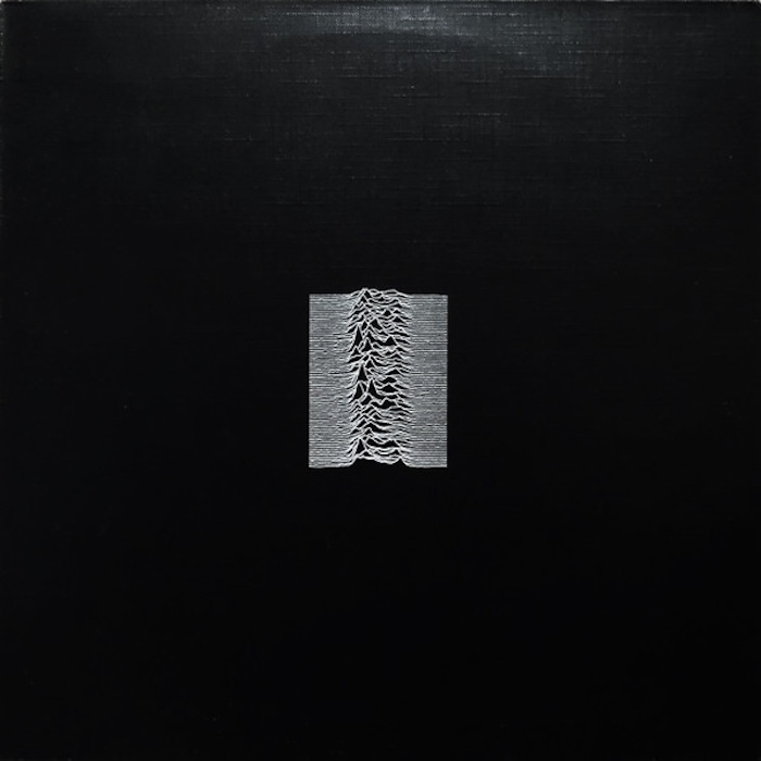 Joy Division: Unknown Pleasures (Factory Records 1979). Kansitaide: Peter Saville