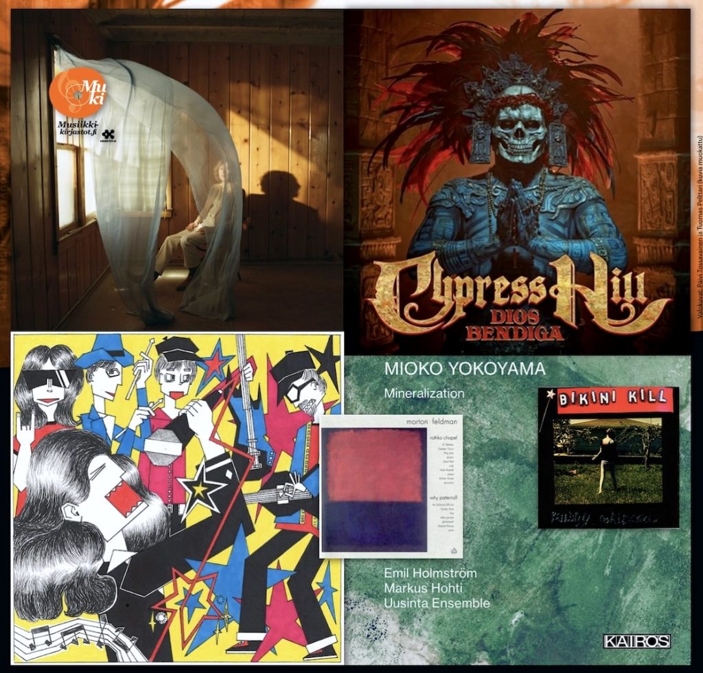 Kuusi uusinta Levyhyllyissä 8.10.2026 •
Beck • Cypress Hill • Litku Klemetti • Mioko Yokoyama • Morton Feldman, osa 1 • Riot grrrl – naisten vastarintaliike
