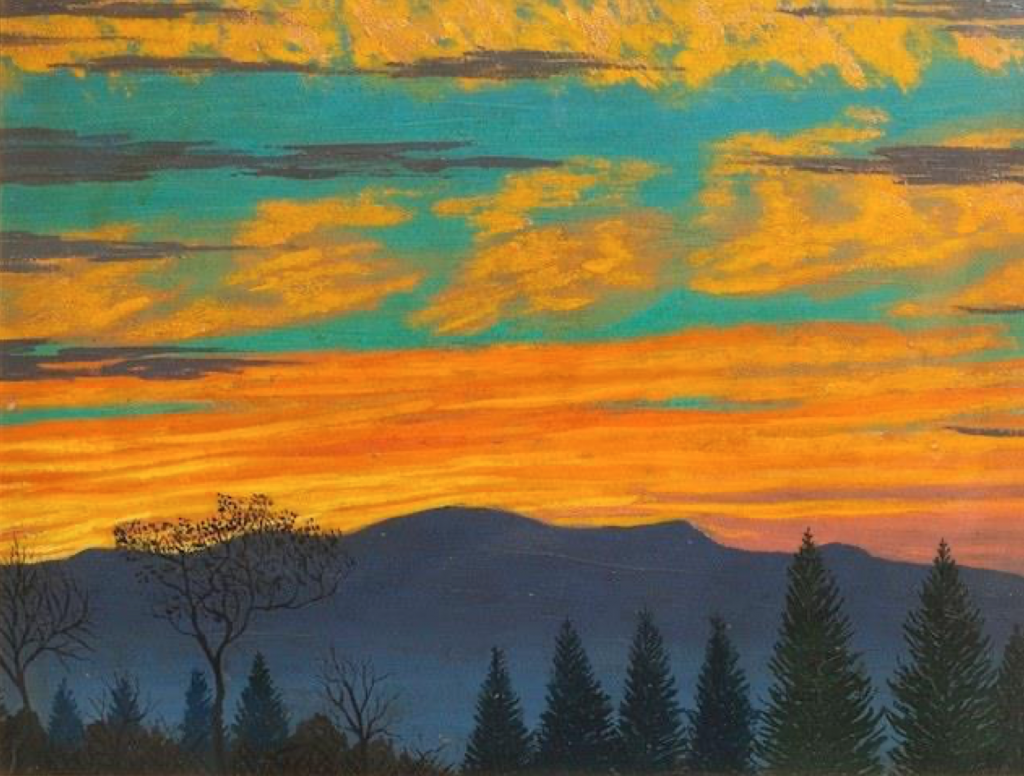 Luigi Russolo: Tramonto (1946).