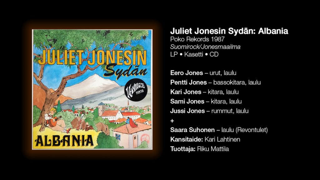 Juliet Jonesin Sydän: Albania (Poko Rekords 1987).