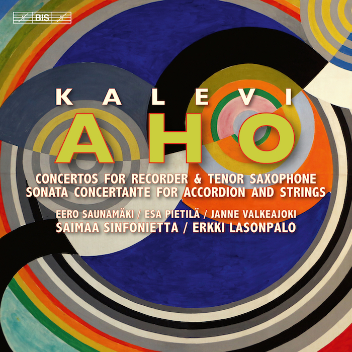 Kalevi Aho • Saimaa Sinfonietta • Erkki Lasonpalo: Concertos For Recorder & Tenor Saxophone, Sonata Concertante For Accordion And Strings (BIS 2023).