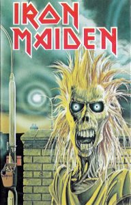 Iron Maiden: Iron Maiden • kasetti (EMI 1980). Kansitaide: Derek Riggs