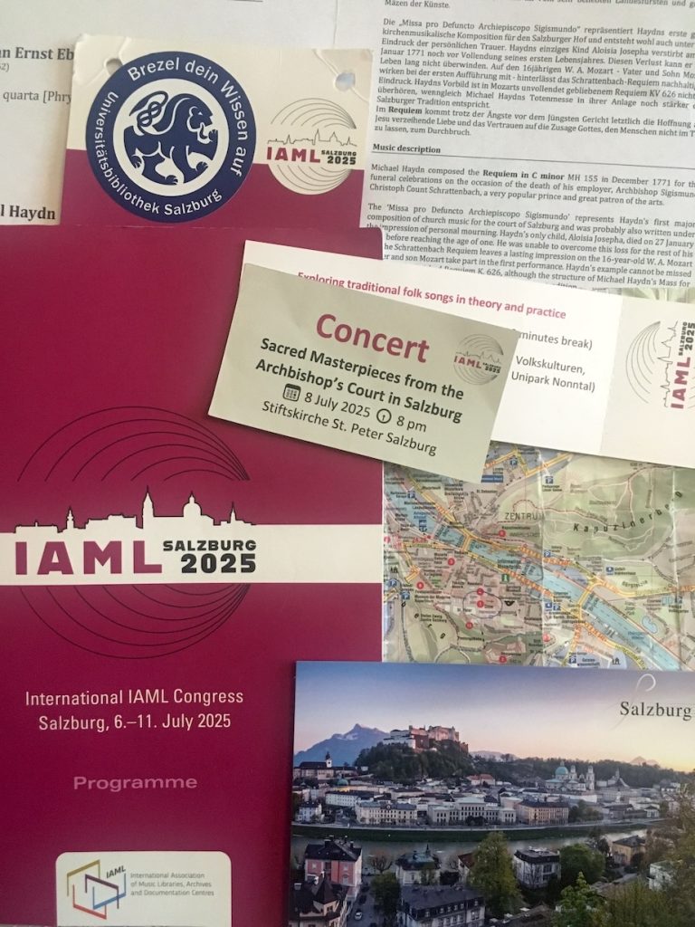 IAML Salzburg 2025. Kollaasi: Sirkku Suomalainen