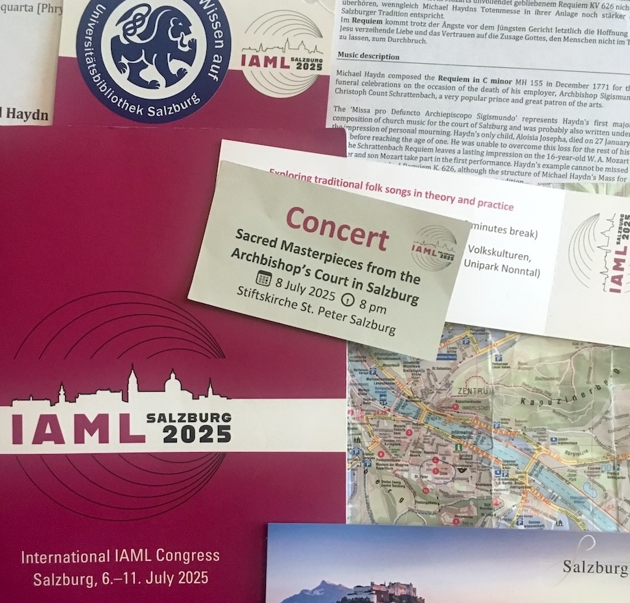 IAML Salzburg 2025. Kollaasi: Sirkku Suomalainen