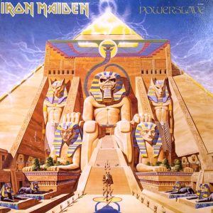 Iron Maiden: Powerslave (EMI 1984). Kansitaide: Derek Riggs