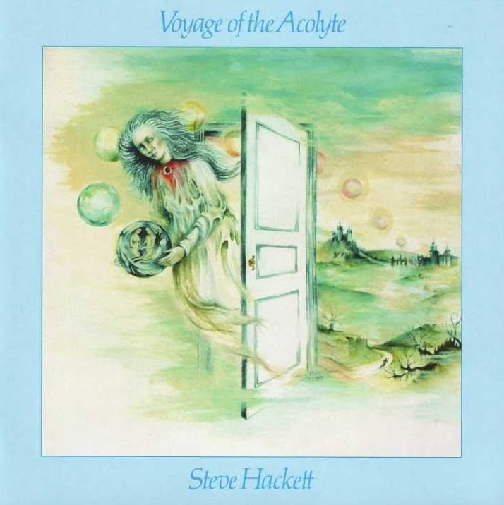 Steve Hackett: Voyage Of The Acolyte (Charisma 1975). Kansitaide: Kim Poor