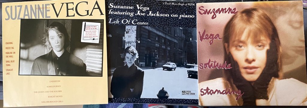 Suzanne Vegan 1985 julkaistun debyyttialbumin ja kakkoslevyn Solitude Standing välillä julkaistiin single 'Left Of Center'. Yhdessä Joe Jacksonin kanssa tehty levytys on mukana elokuvan Pretty In Pink (1986) soundtracklevyllä. Kuva: Tuomas Pelttari