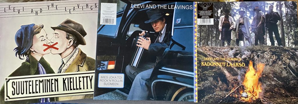Leevi And The Leavings -tuotantoa 1980–1982: Suuteleminen kielletty • Mies joka toi rock'n'rollin Suomeen • Kadonnut laakso • Kuva: Tuomas Pelttari