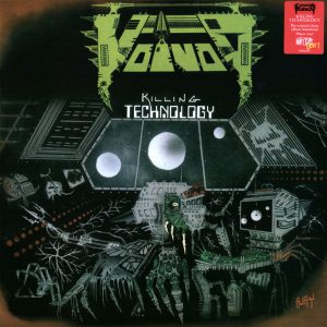 Voivod: Killing Technology (Noise International 1987). Kansitaide: Michel "Away" Langevin