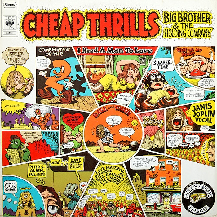 Big Brother & The Holding Company: Cheap Thrills (Columbia/CBS 1968). Kansitaide: Robert Crumb