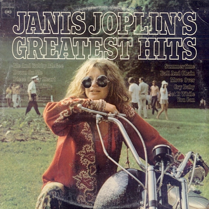 Janis Joplin: Janis Joplin's Greatest Hits (Columbia/CBS 1973). Kannen valokuva: Clark Pierson
