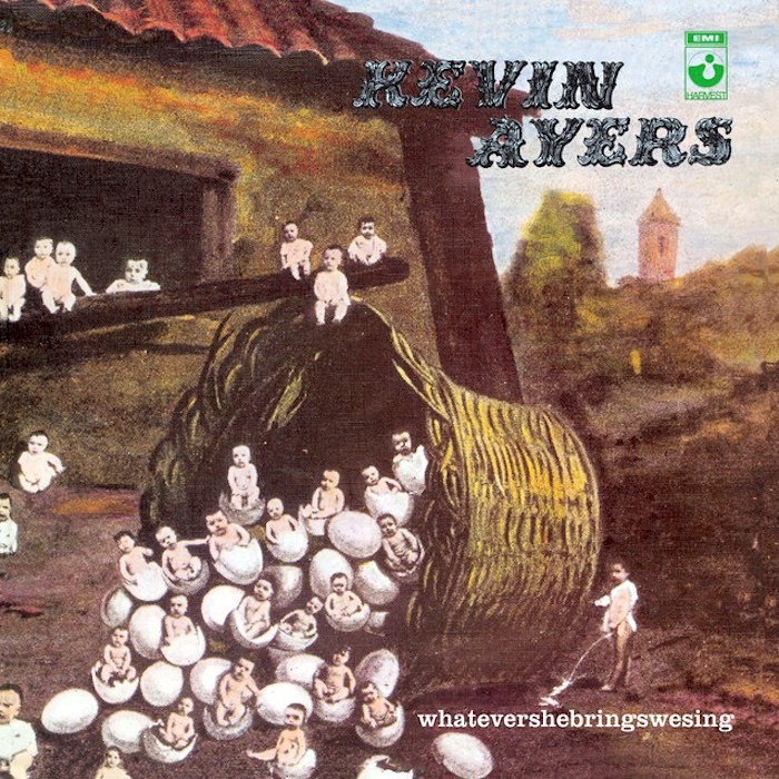 Kevin Ayers: Whatevershebringswesing (Harvest 1971). Kansitaide: Adrian Boot