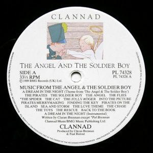 Clannad: The Angel And The Soldier Boy • soundtrack (RCA/BMG Records 1989).