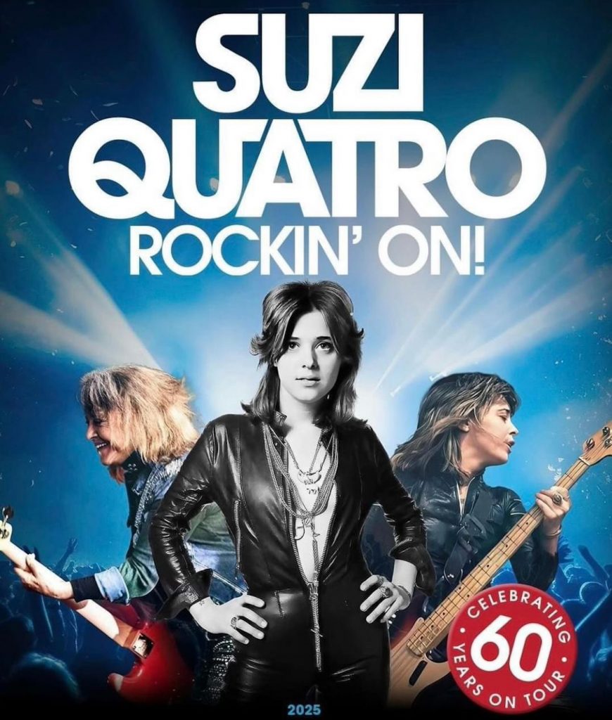 Suzi Quatro Rockin' On! Celebrating 60 Years On Tour. Julistekuva: Suzi Quatro Instagram 2024