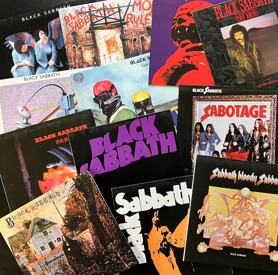 Black Sabbathin tuotantoa 1970–1987. Kollaasi: Marko Niemelä