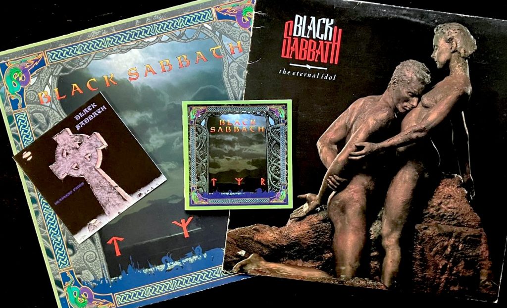 Black Sabbathin tuotantoa 1987–1990. Kollaasi: Marko Niemelä