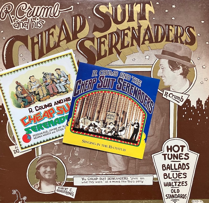 R. Crumb And His Cheap Suit Serenaders • Albumit 1–3. Kansitaide: Robert Crumb. Kollaasi: Marko Niemelä