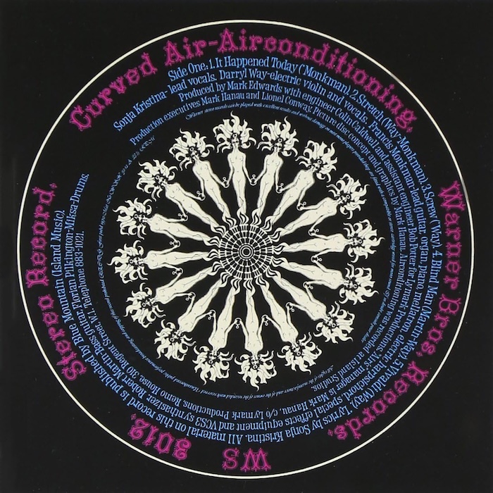 Curved Air: Airconditioning (Warner Bros. Records 1970).