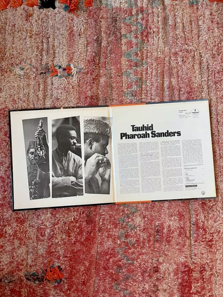 Pharoah Sanders: Tauhid-sisäkansi (Impulse! 1967). Kuva: Topias Tiheäsalo