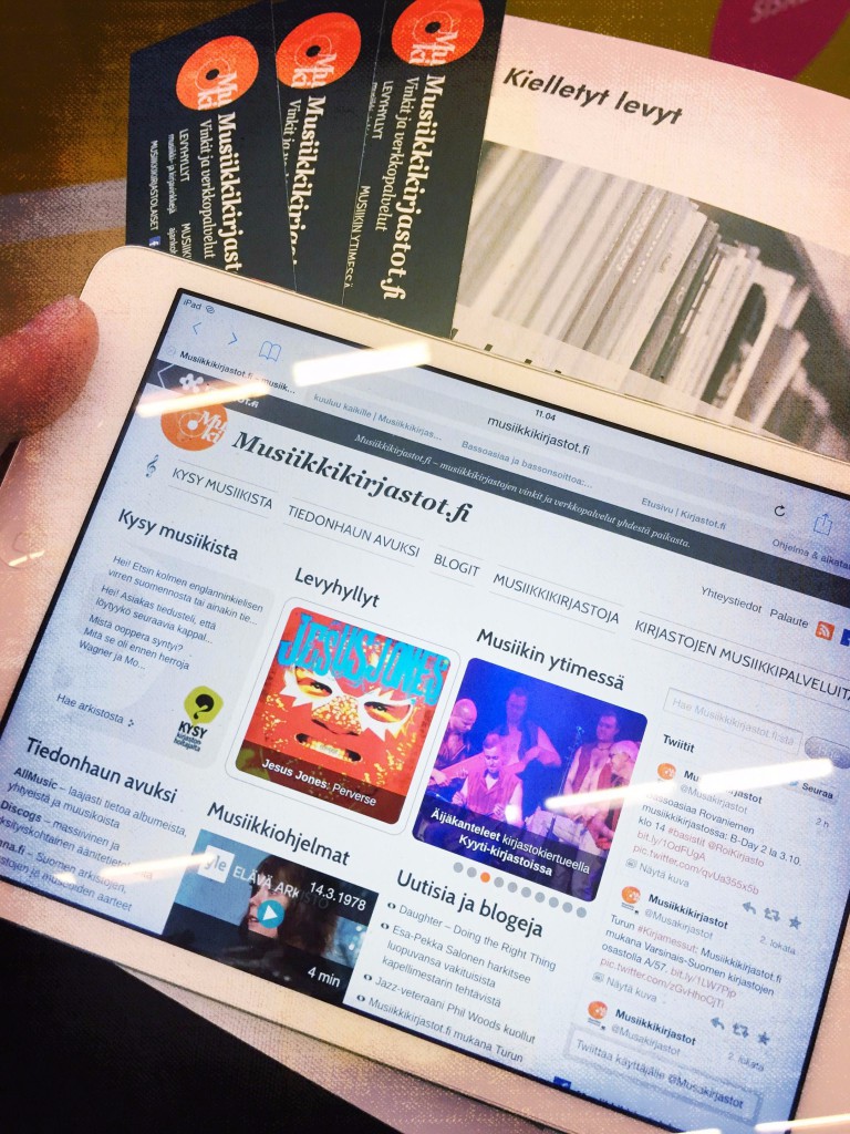 Musiikkikirjastot.fi on mukana Turun kansainvälisillä kirjamessuilla 2.–4. lokakuuta 2015. 